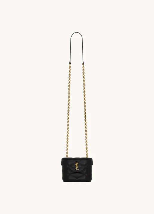 Saint Laurent June Micro crossbody bag van quilted lamsleer