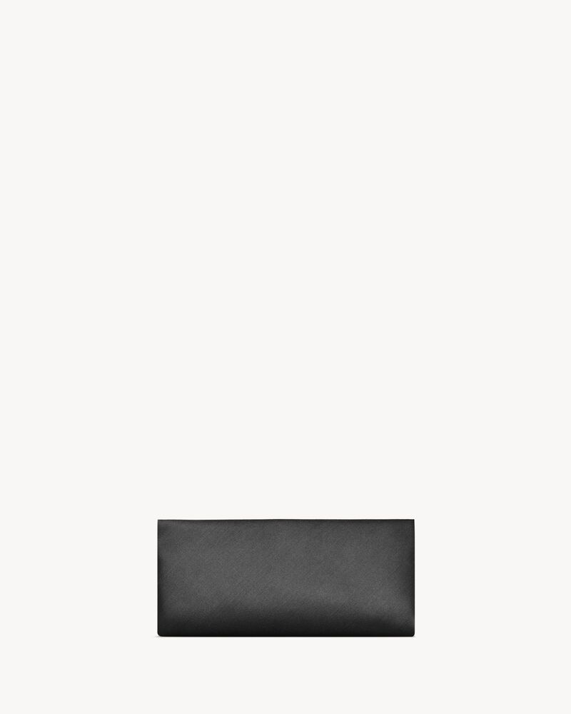 Saint Laurent EVENING soft clutch in satin