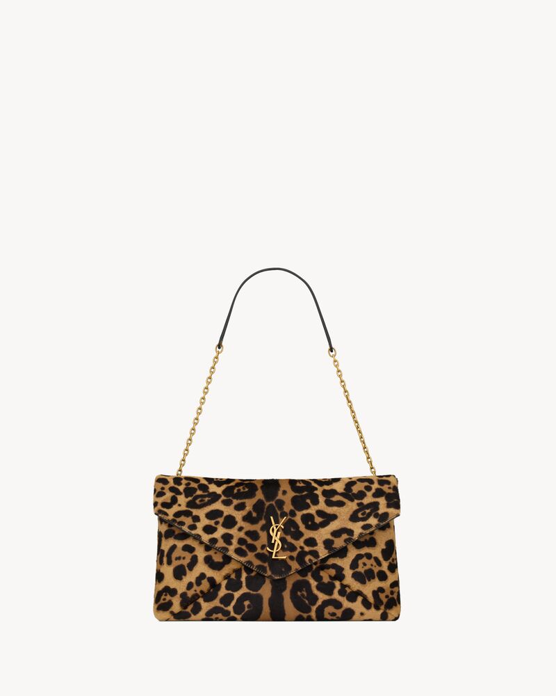 Saint Laurent CASSANDRE pouch on chain in pony hair leather