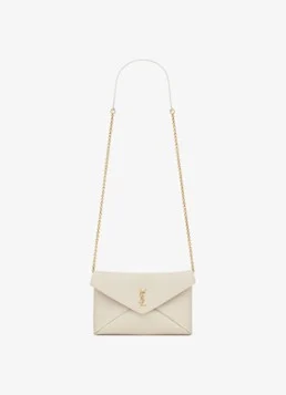 Saint Laurent Cassandre clutch van lamsleer met afneembare schouderriem
