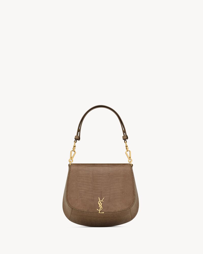 Saint Laurent Mini VOLTAIRE top handle bag in lizard