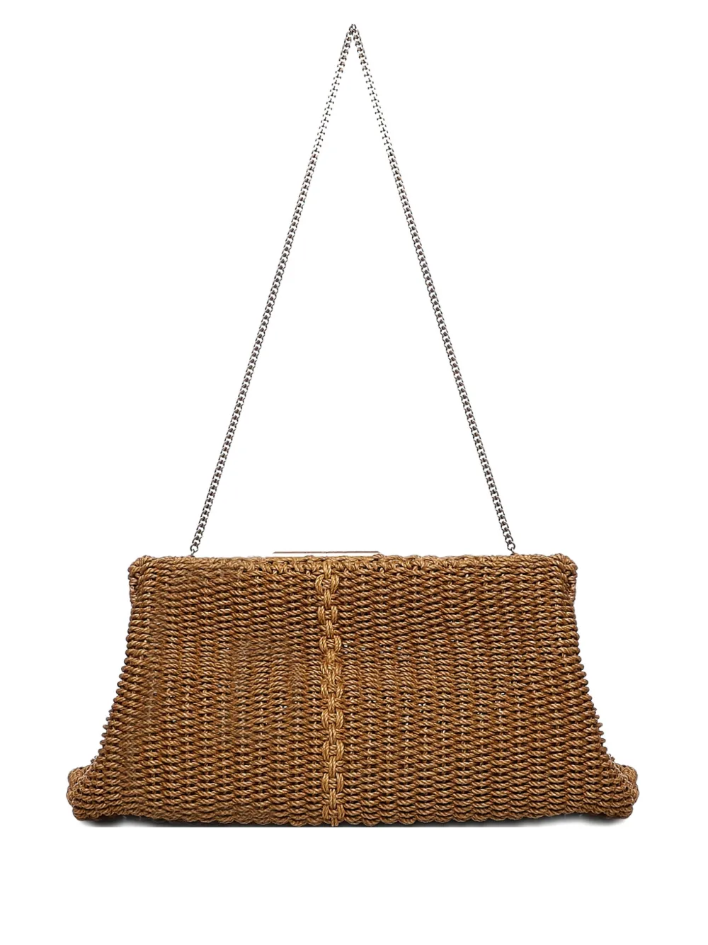 Saint Laurent Gevlochten clutch with chain