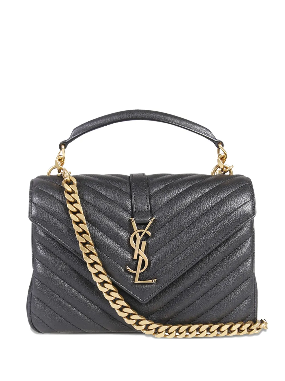 Saint Laurent Medium College tote bag with logo-applicatie