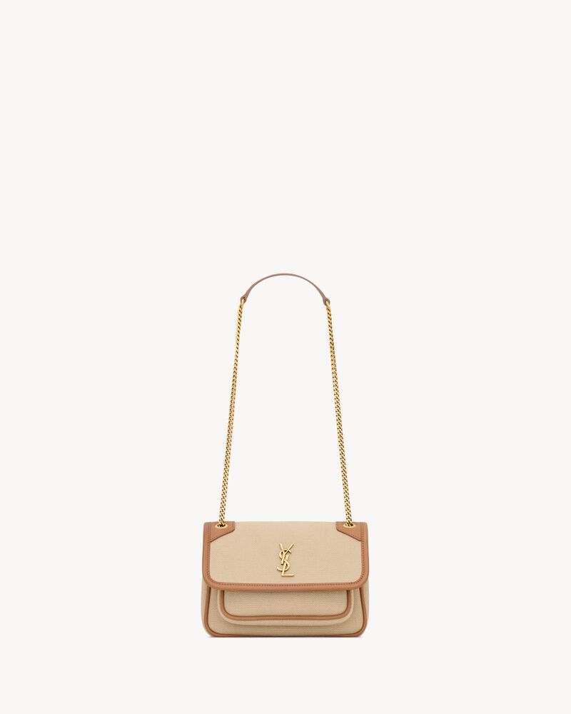 Saint Laurent NIKI mini in canvas and leather