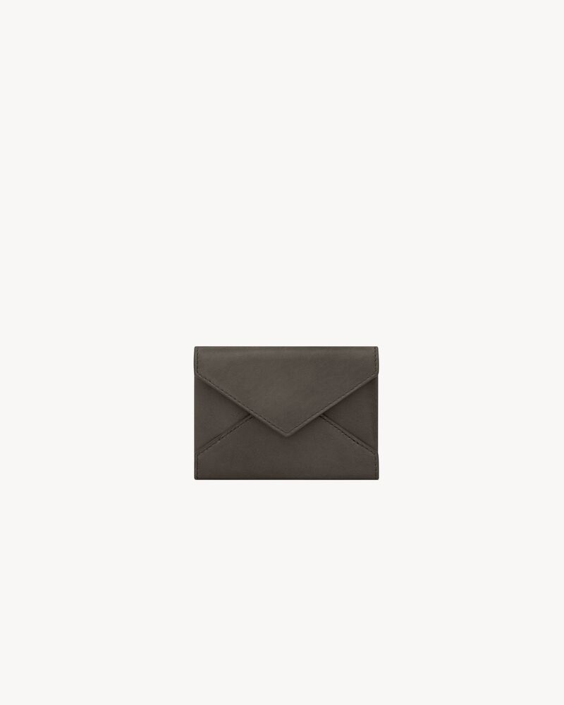 Saint Laurent LETTER card case in leather
