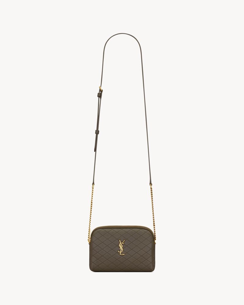 Saint Laurent Gaby Zippered Pouch in Lambskin