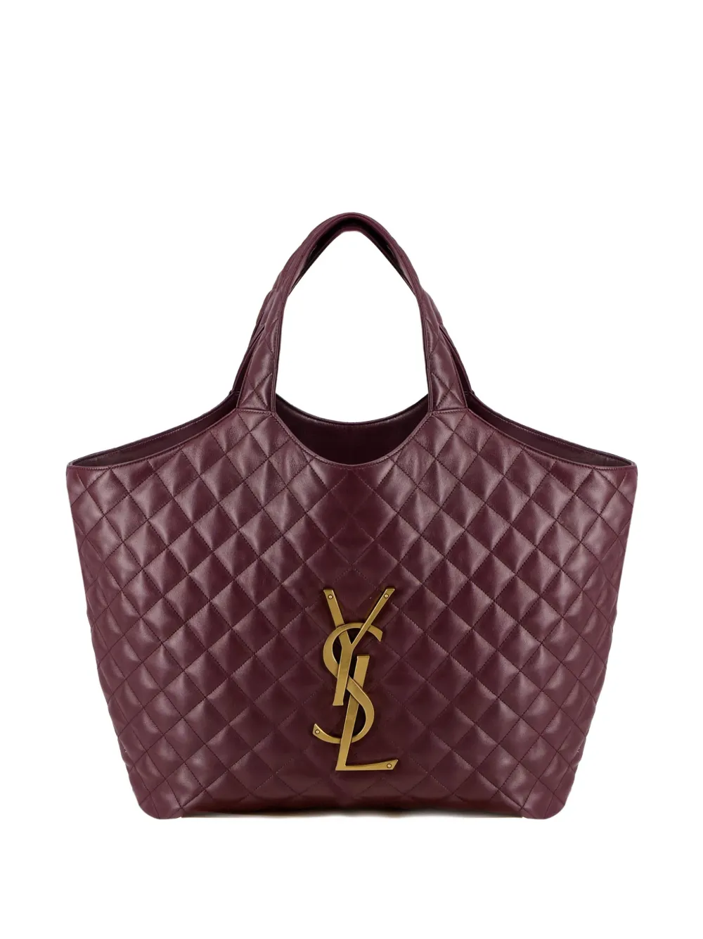 Saint Laurent Icare quilted tote bag with logo