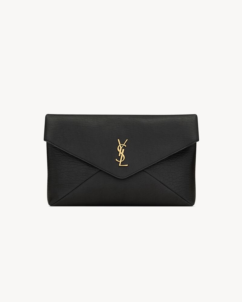 Saint Laurent CASSANDRE large envelope pouch in lambskin