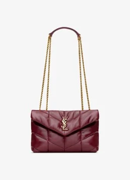 Saint Laurent Toy Puffer shoulder bag van kalfsleer